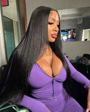 13X6 HD Straight Frontal Wig 24” (Same Day)