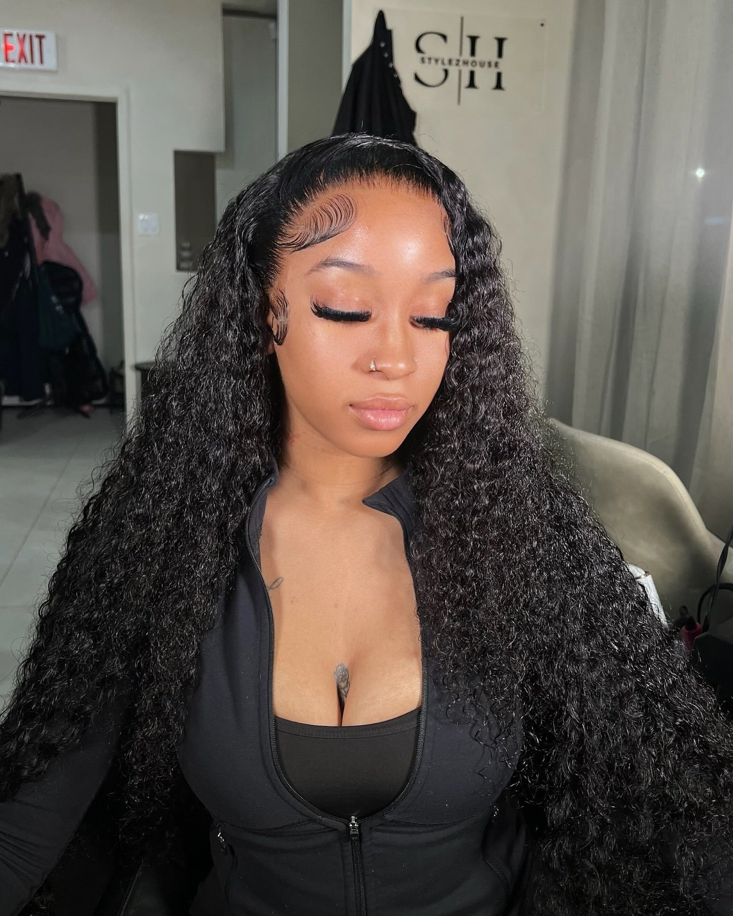 13X4 HD Deep Curly Frontal Wig 30” (Same Day)