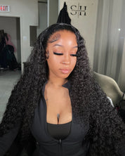 13X4 HD Deep Curly Frontal Wig 30” (Same Day)