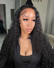 13X4 HD Deep Curly Frontal Wig 30” (Same Day)