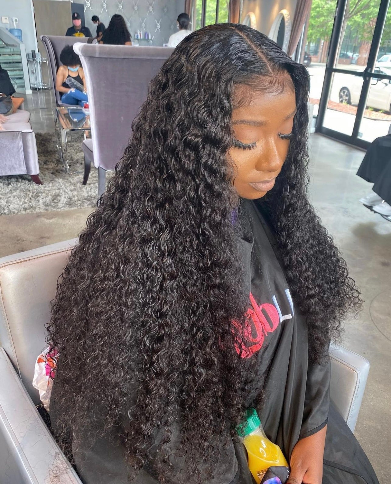 13X6 Transparent Deep Curly Frontal Wig (Discontinued)