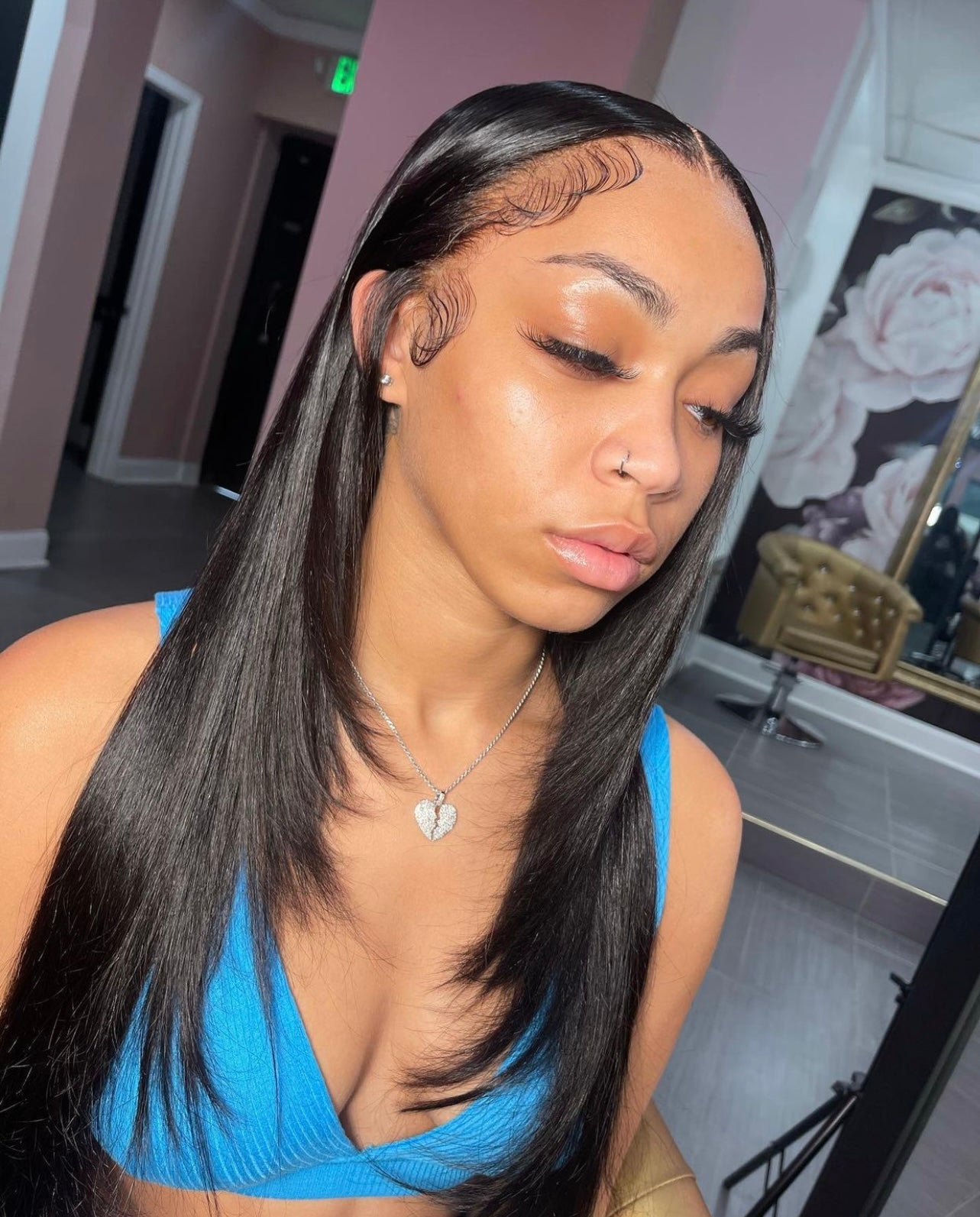 13X4 Transparent Straight Frontal Wig~ On Hand