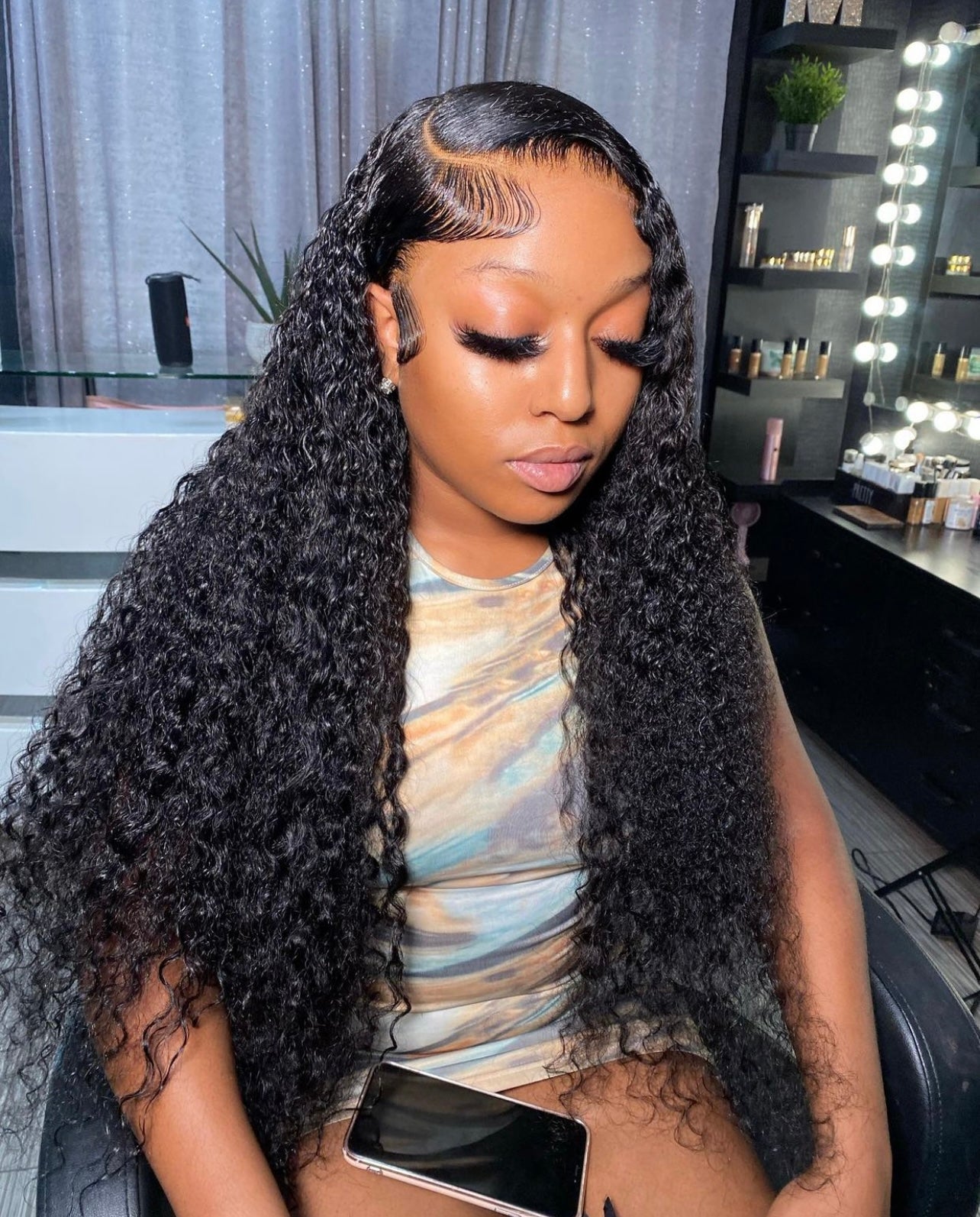 13X4 HD Curly Frontal Wig~ On Hand